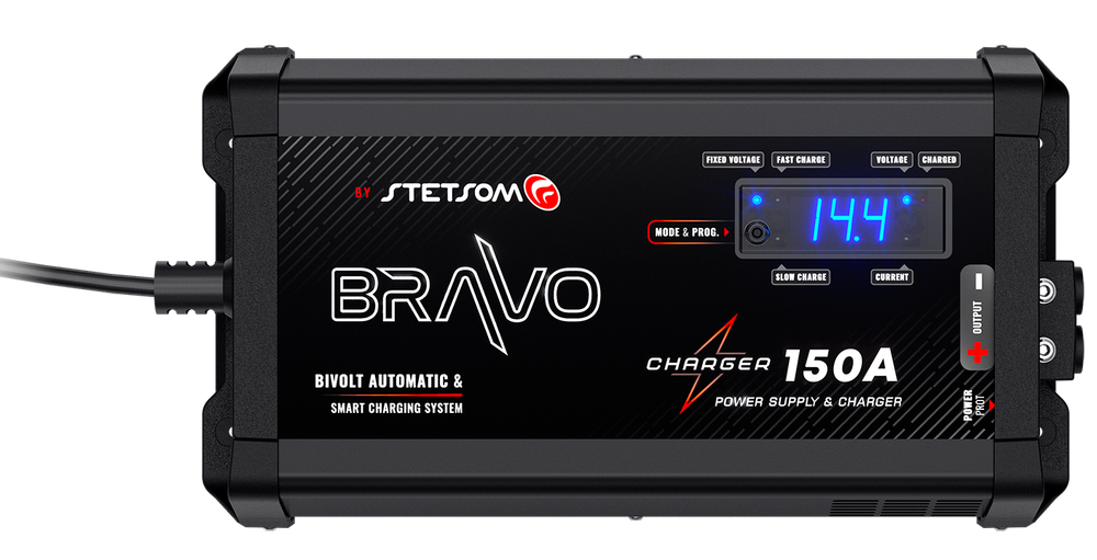 Stetsom BRAVO Charger 150A automatic BI-VOLT & smart charging system