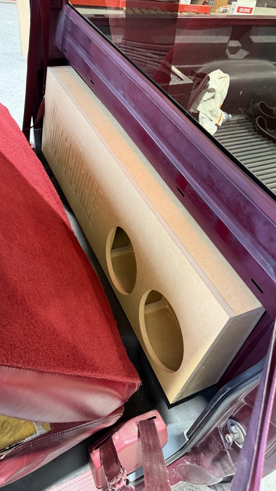 Single Cab Chevy Gmc Truck 88-98 Subwoofer Box 2X12" PORTED