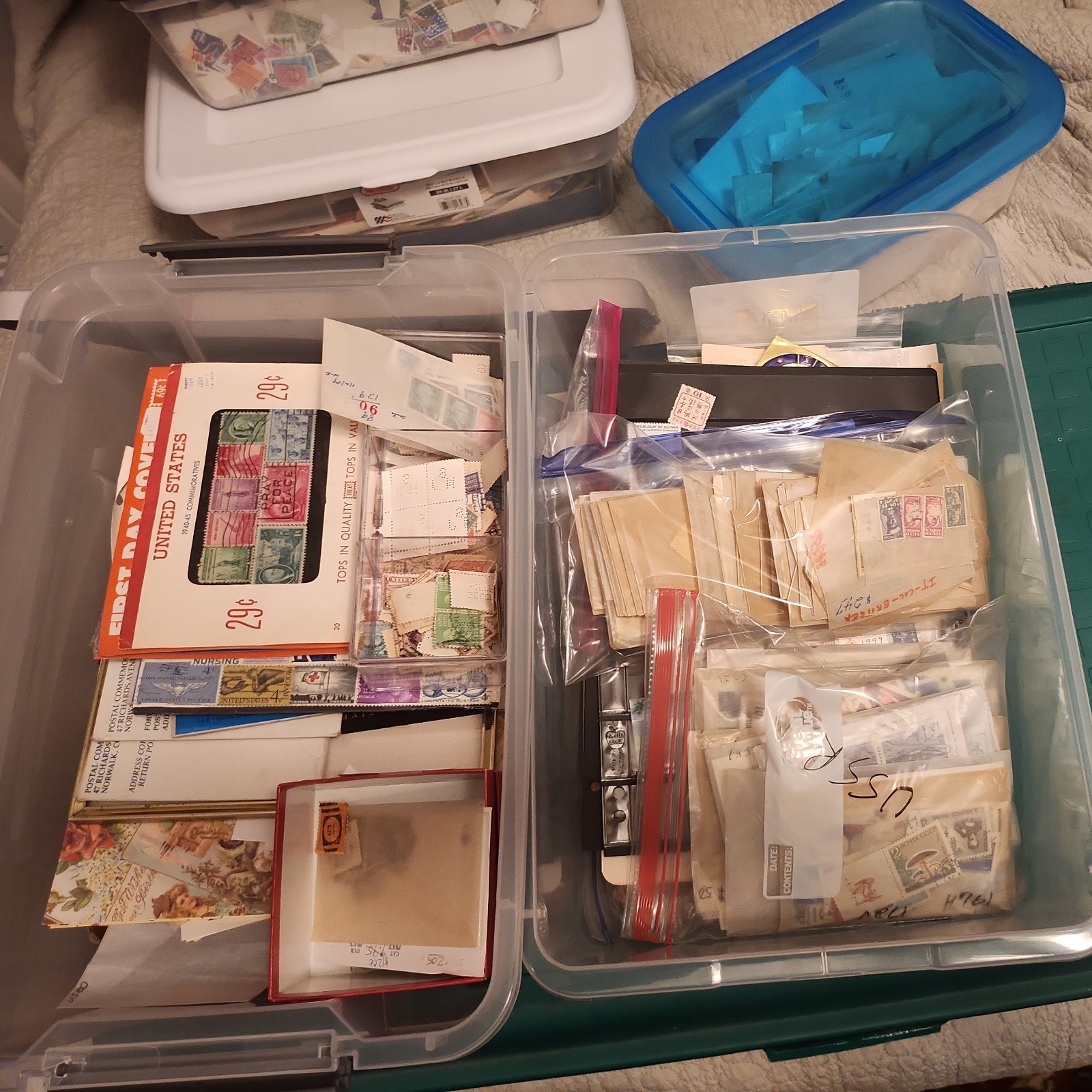 Huge Assortment Worldwide US/Foreign Stamps Used, Mint, Glassines, Covers, BOBs