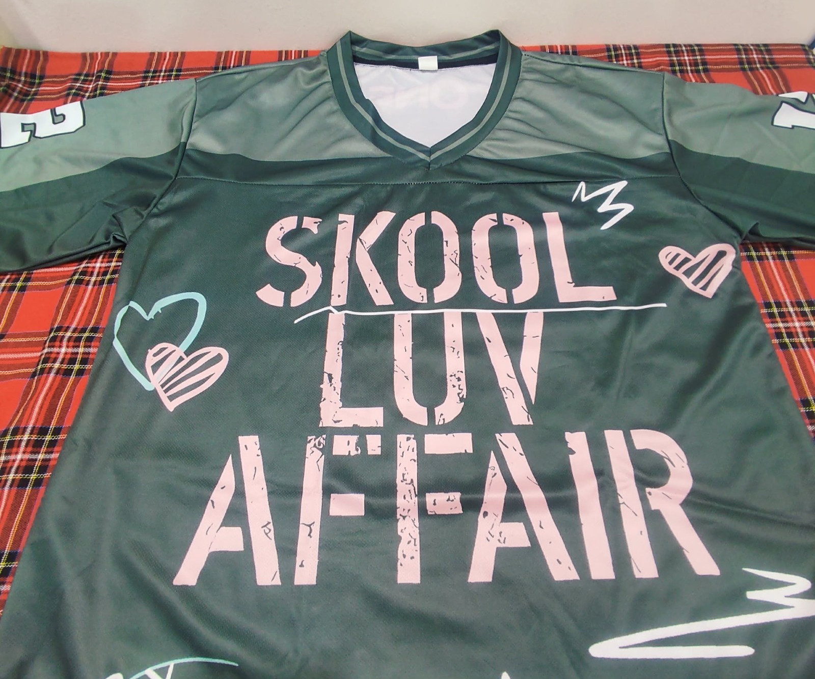 BTS SKOOL LUV AFFAIR JERSEY FOR ARMY ARIRANG CONCERT TSHIRT BOY IN LUV ERA D05