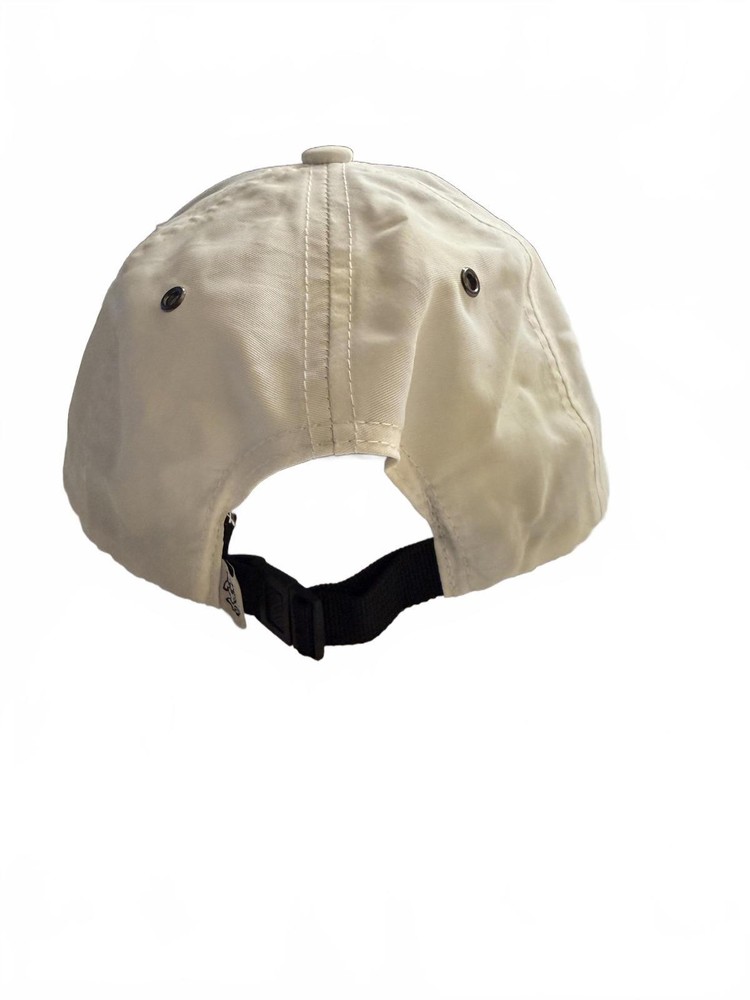 White Baseball Cap with 'I LOVE DOGS' Embossed Patch