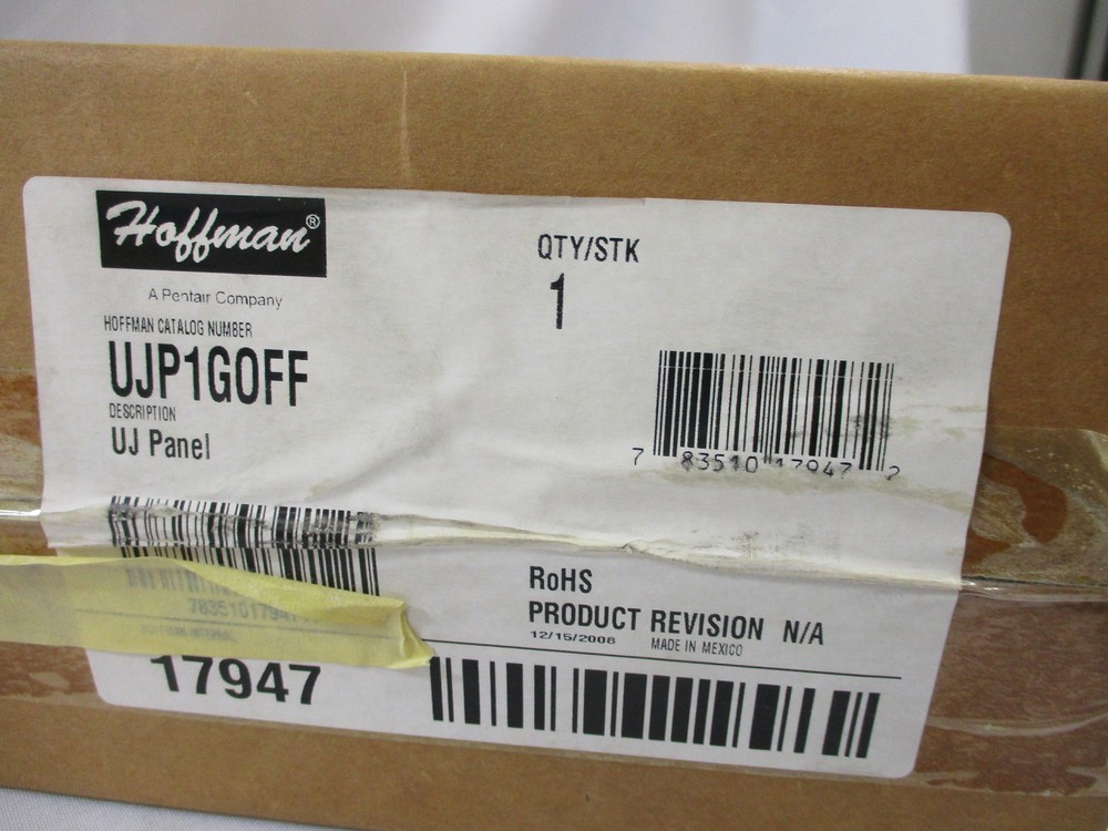 *NEW* HOFFMAN UJP1GOFF / 17947 UJ PANEL