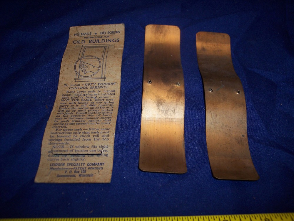 Vintage Jiffy Window Control Spring Sash Leidgen Specialty (2-Pack)