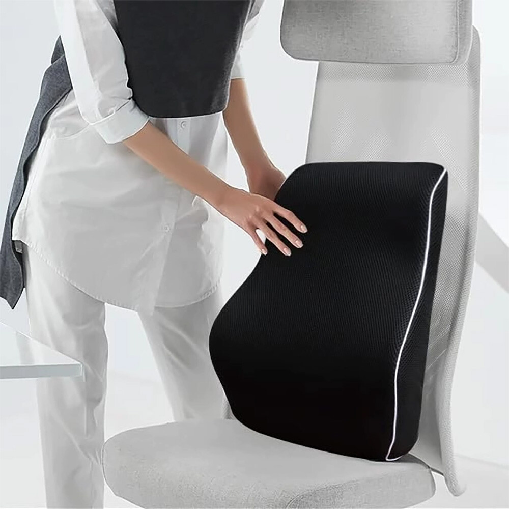 Memory Foam Lumbar Support Cushion for Home Office Car Seat Back Chair Pillow US
