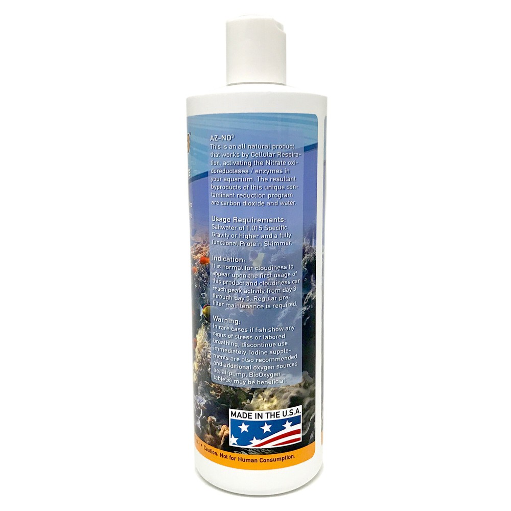 AZ-NO3 Absolute Zero Nitrate 500mL Reef Safe Nitrate Eliminator