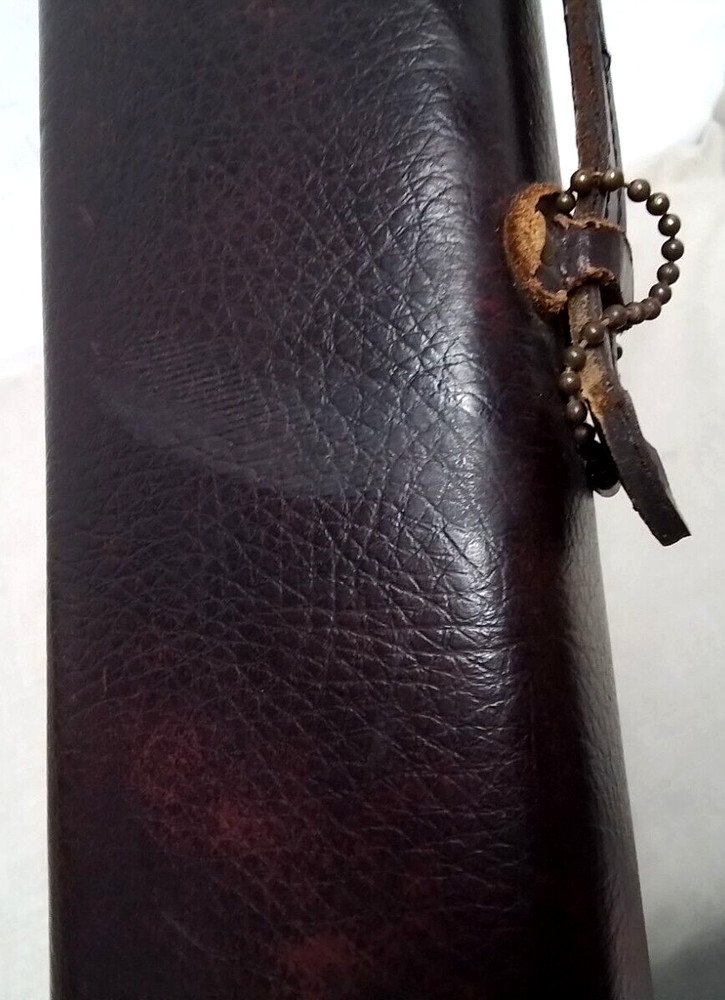 Vintage Brunswick Leather Pool Cue Hard Case