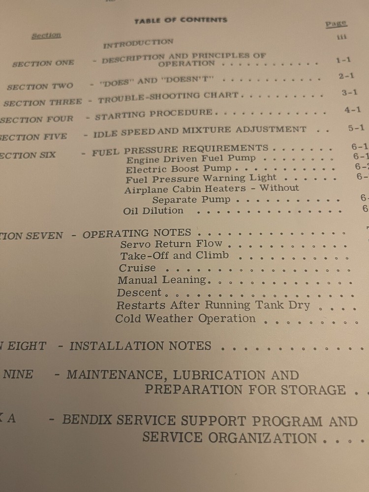 Bendix RS-10B2 Fuel Injection System Operation & Service Manual-Original