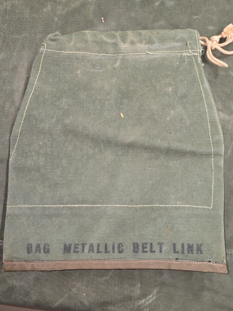 WWII US Army Metallic Belt Link Bag