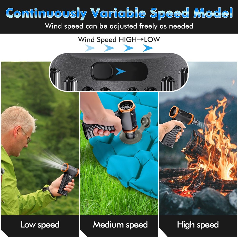 CAPNEW 150000RPM Electric Air Duster: Continuously Variable Speed ​​Powerful...
