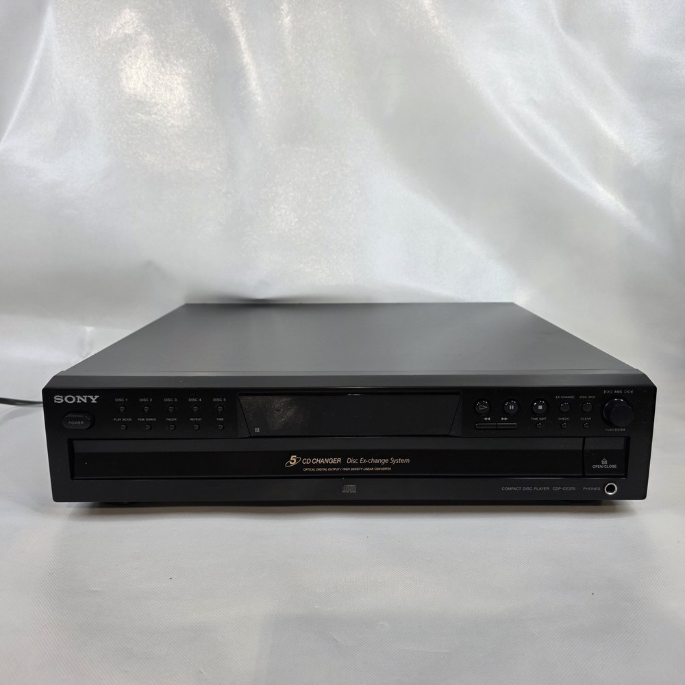 Sony CDP-CE375 Compact Disc CD Player 5 Disc Carousel Changer W/ Remote - Tested