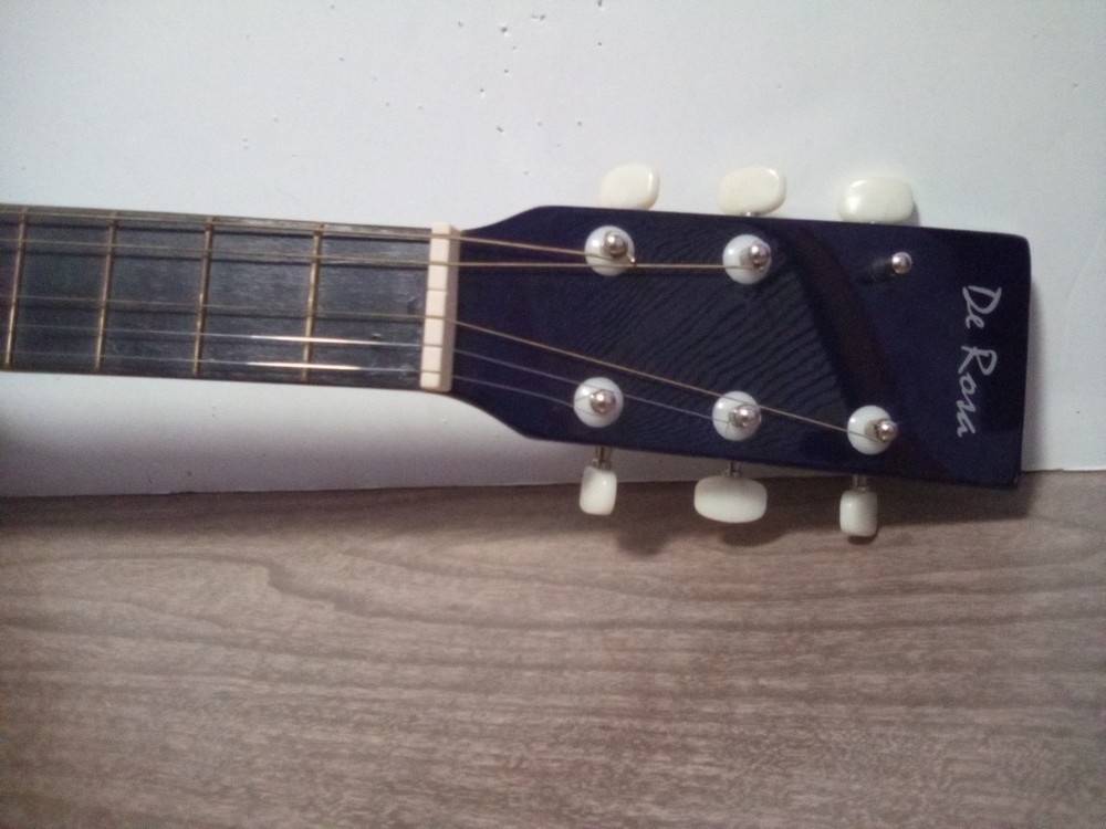 De Rosa 36" Acoustic Guitar Blue