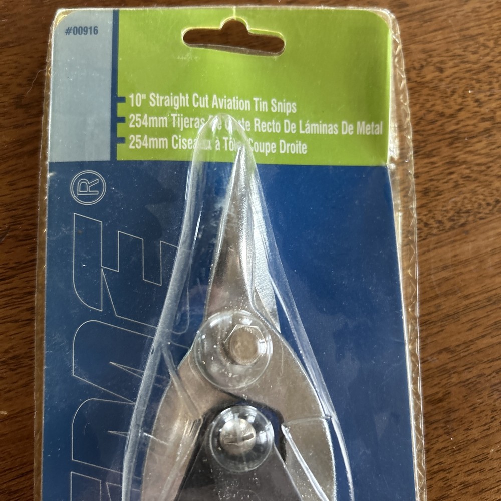 10” STRAIGHT CUT AVIATION TIN SNIPS,