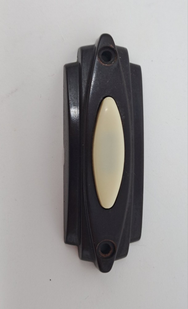 PUSH BUTTON DOORBELL BAKELITE ART DECO RECLAIMED