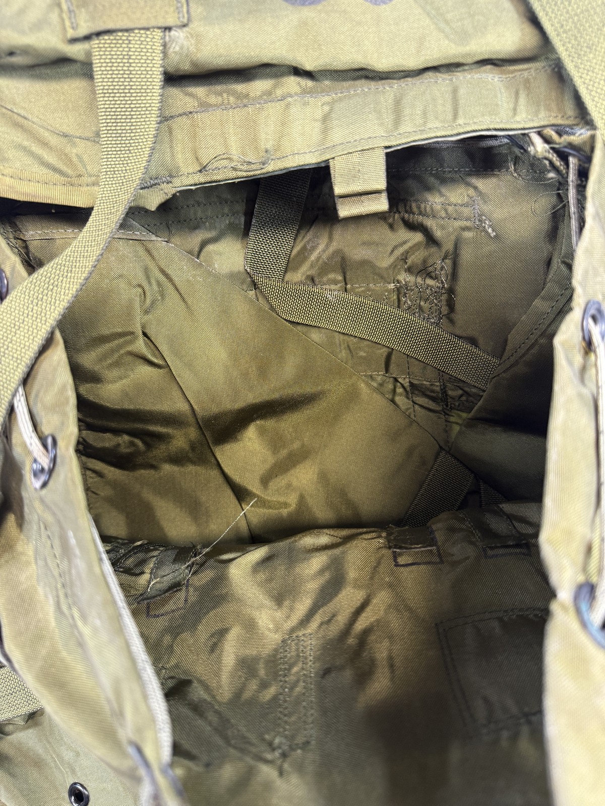 Vintage US Military ALICE Field Pack Medium Nylon Combat Backpack Army OD Green