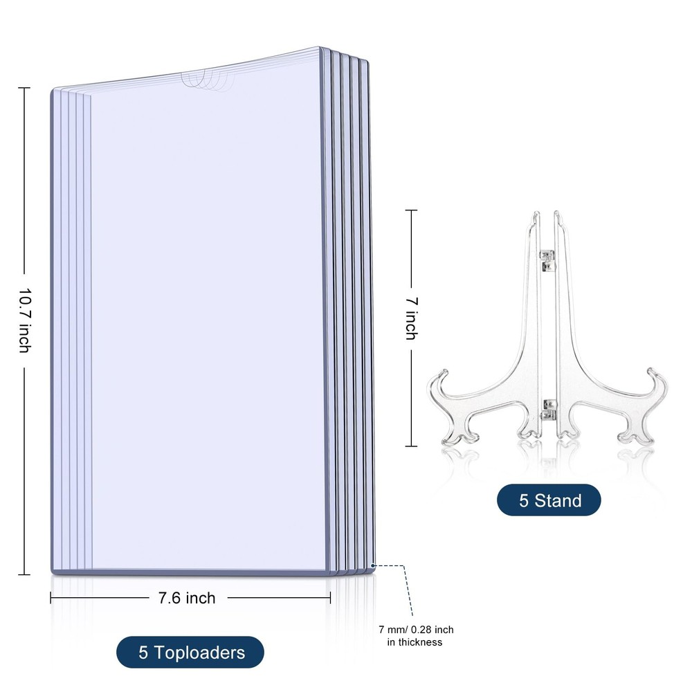 Zonon 5 Set Comic Book Display Case Set, Include Comic Book Sleeves and Clear...