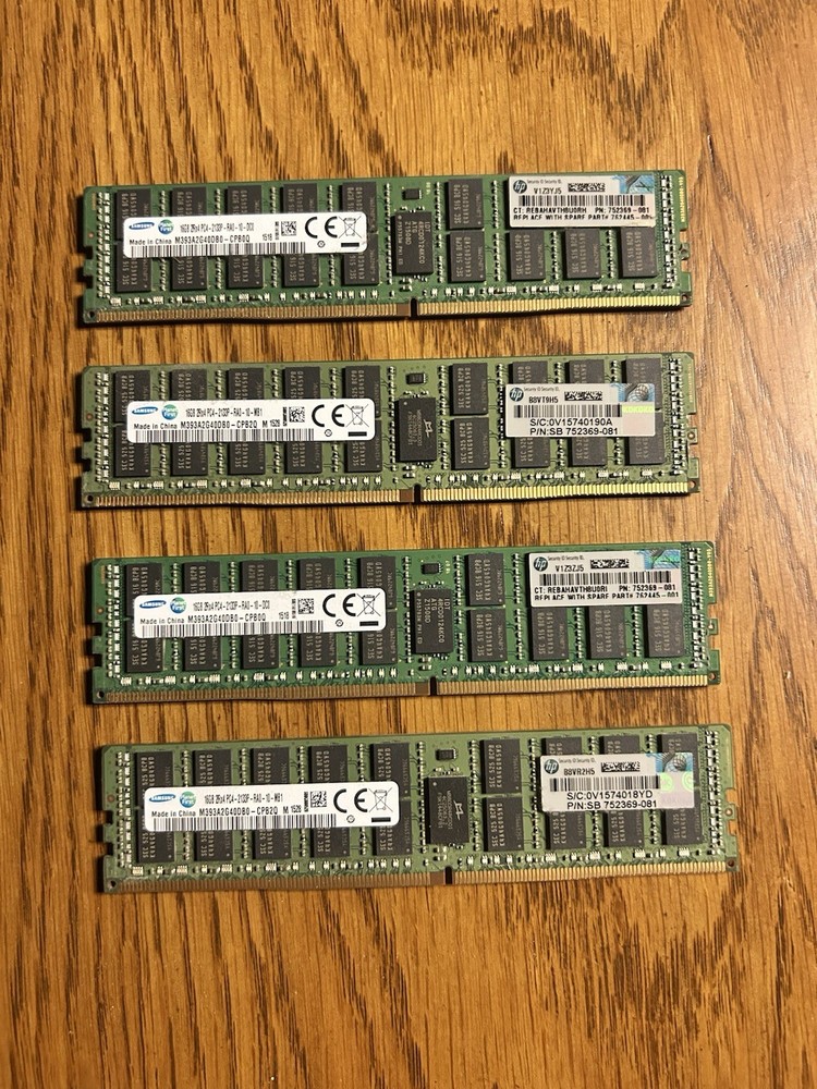 Samsung 64GB DDR4 ECC Registered server memory modules