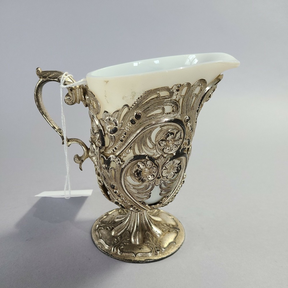 ANTIQUE PAIRPOINT INSERT SILVERPLATE CREAMER ♡ 4.75" TALL