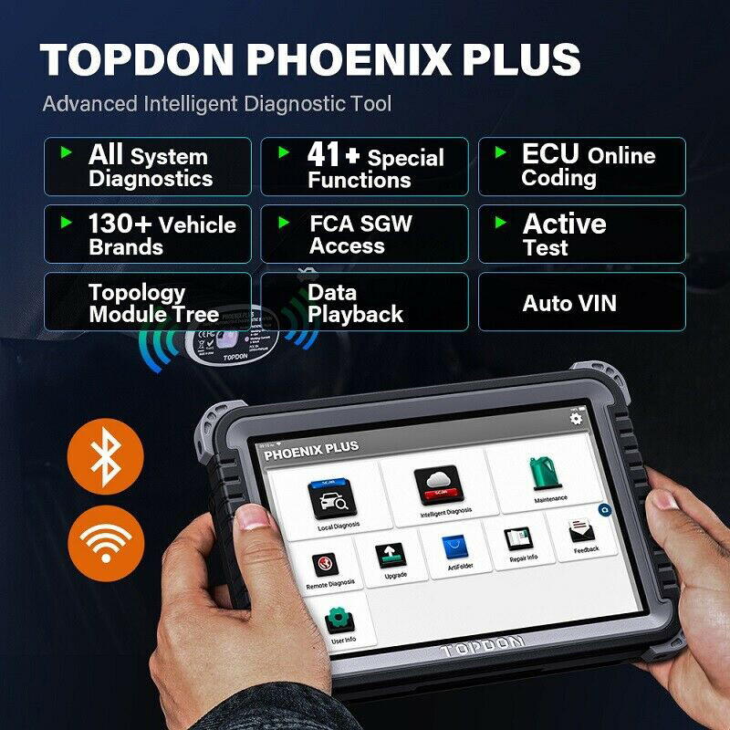 2026 TOPDON Phoenix Plus FULL System Active Diagnostic Scanner Tool ECU Coding