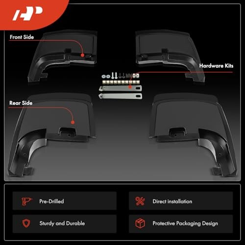 Set of 4PCS Mud Flaps Splash Guards Mudflaps with Hardware Compatible with