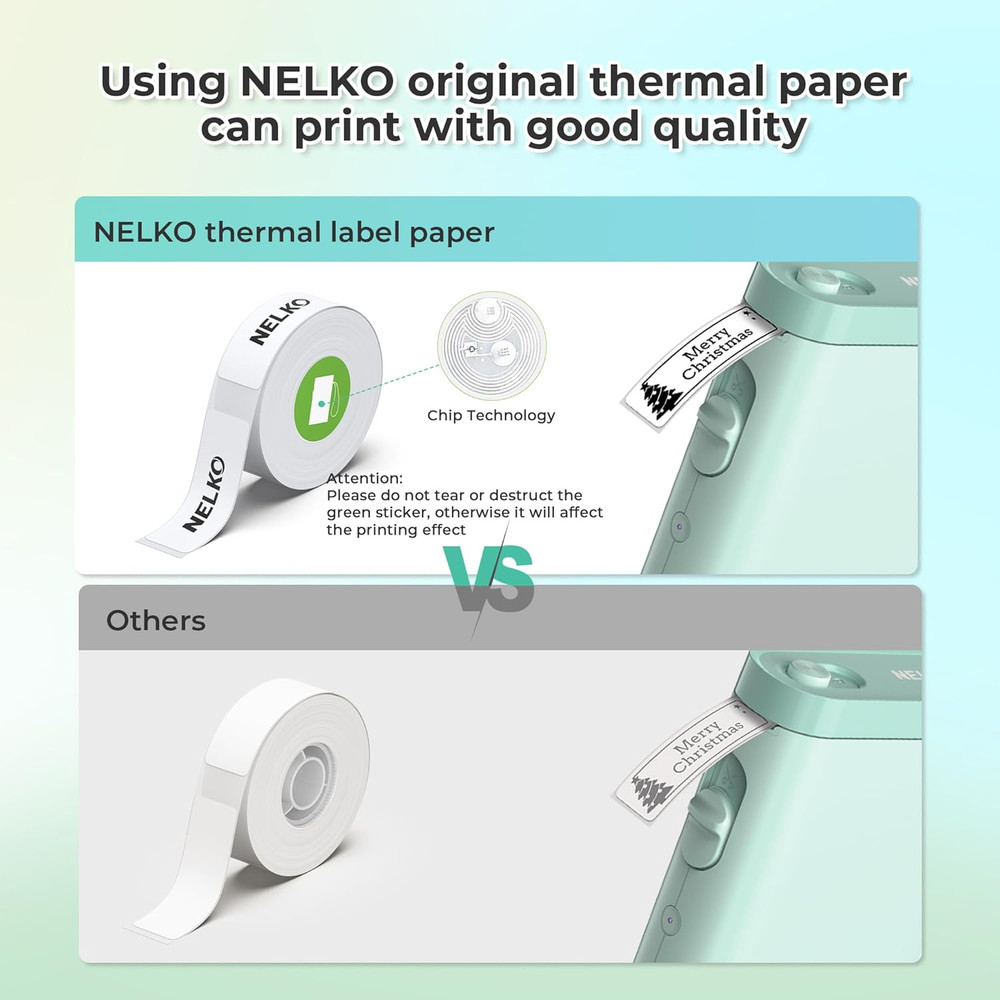 Label Maker Machine with Tape, P21 Bluetooth Label Printer, Wireless Mini Label