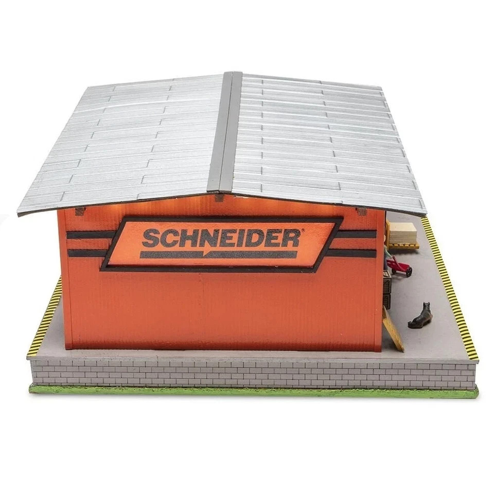 O Scale Schneider Freight Building Lighted O Gauge Train Layout Warehouse
