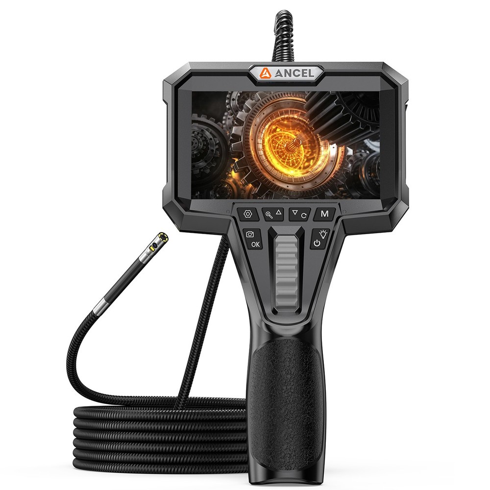 ANCEL AN302 Dual Camera Endoscope 210° Articulating Borescope 7 LED Adjustable