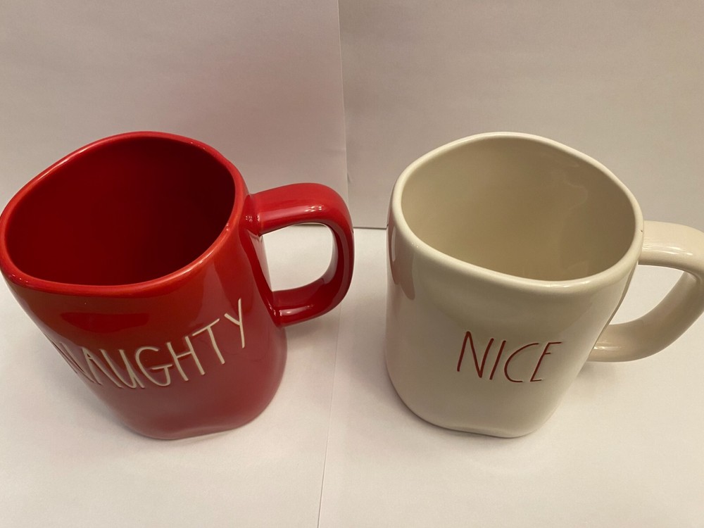 Naughty Nice Mugs by Rae Dunn
