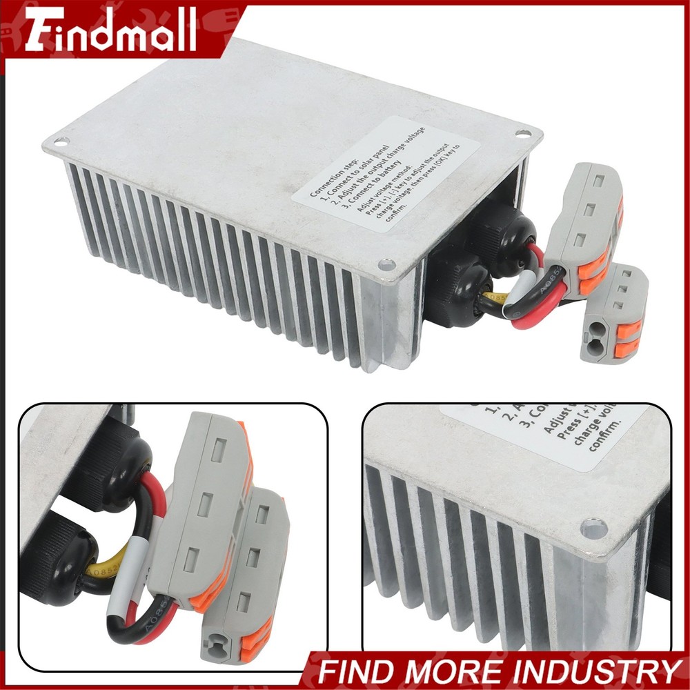 Findmall Solar Battery Charge Controller Boost MPPT Voltage Adjustable 400W
