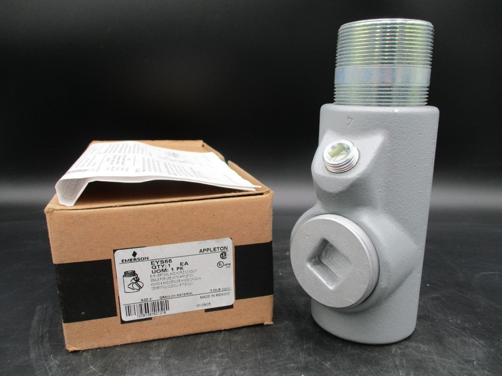 APPLETON EYS66  2" EXPLOSION PROOF SEAL OFF EYS CROUSE HINDS *SAME DAY SHIP