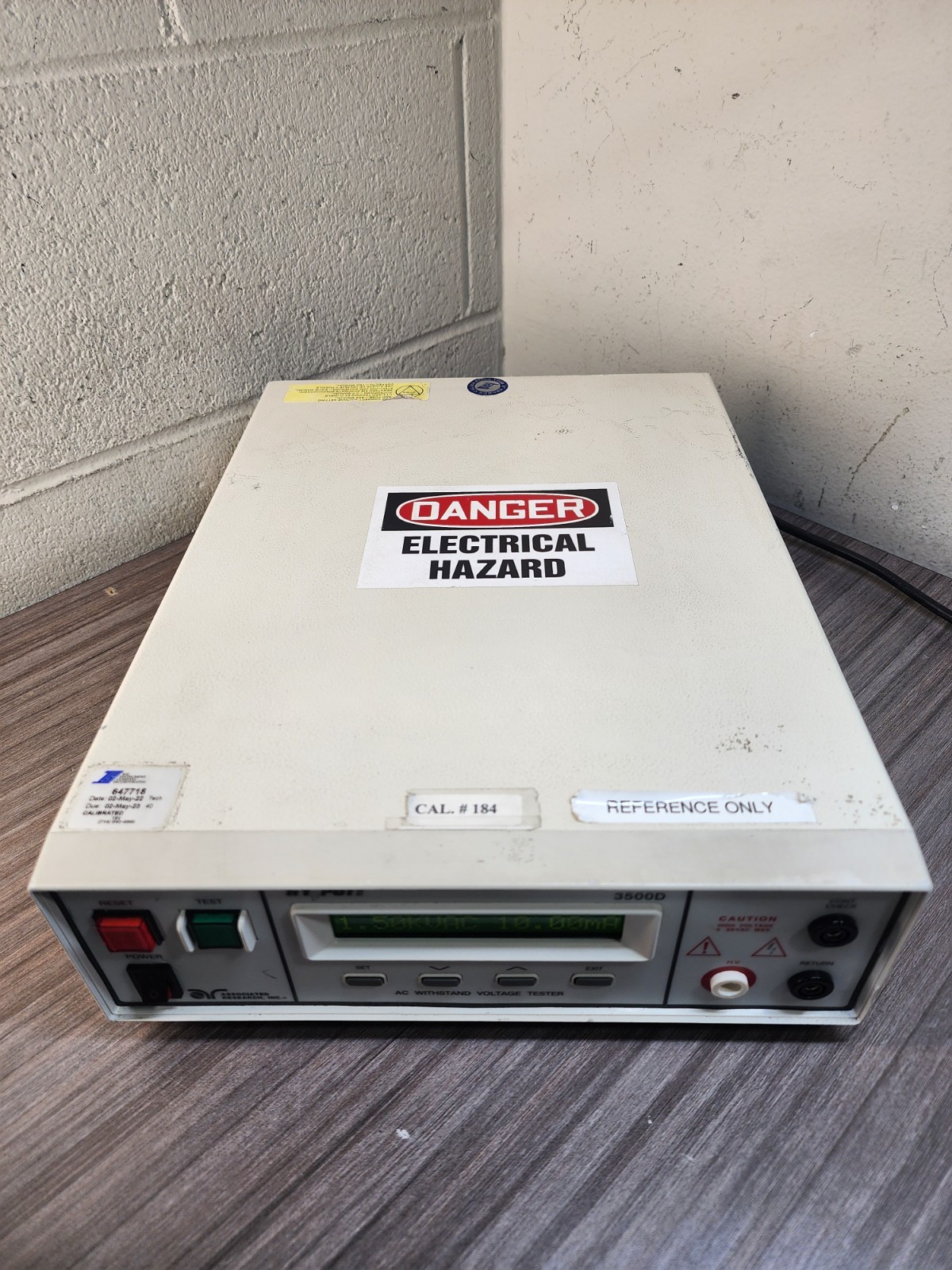 Associated Research HY•POT II 3500D AC Withstand Voltage Tester 5kV 12mA
