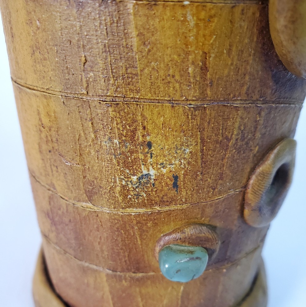 Handmade Monkey on Bamboo Incense Burner