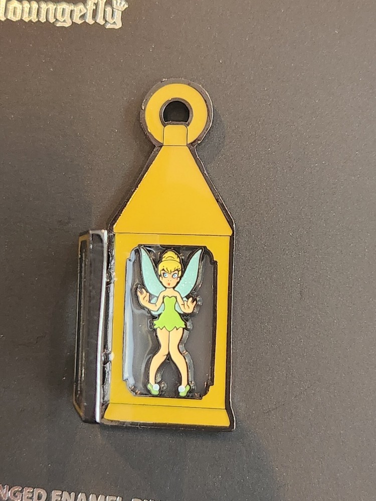 Disney Loungefly Hinged Pin Tinker Bell Peter Pan Inside a Bronze Lantern NEW