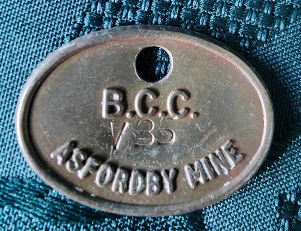 Asfordby Colliery Pit Check Tally marked BCC Asfordby Mine V35