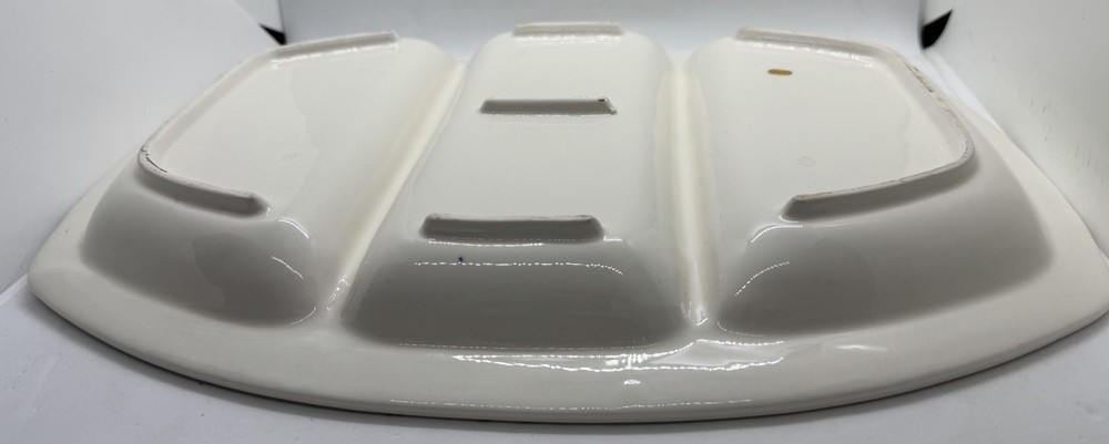Vintage - Pottery -Divided Serving Platter W/Baskets & Fruit Design- Japan