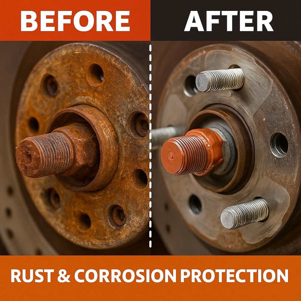 Copper Anti-Seize Brake Caliper Grease & Thread Lubricant - High Temp 1 oz