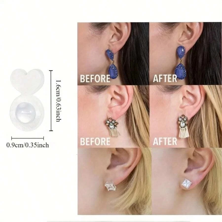 10Pcs Earring Lifter Backs Replacements Rubber Earring Backs for Droopy Ears****