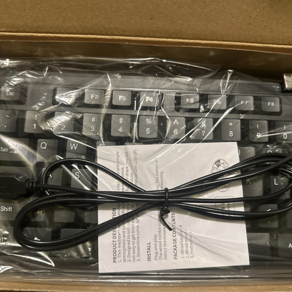 Genius KM-160 Wired Keyboard and Mouse Combo Black