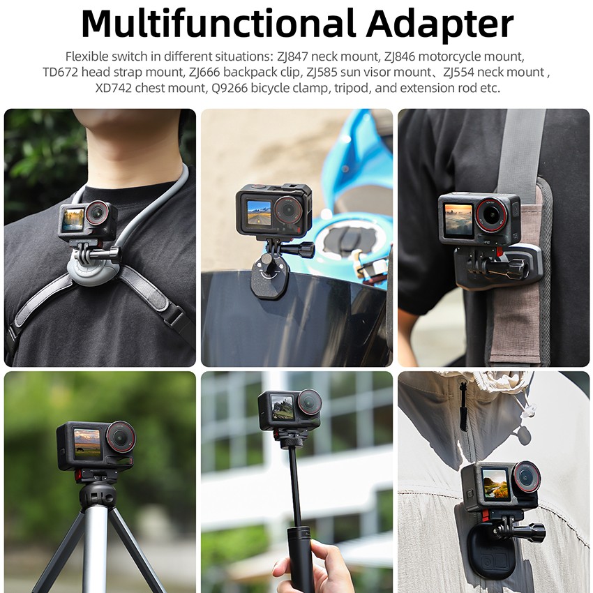 Camera Magnetic Adaptor Quick Release for DJI OSMO ACTION 5PRO 4/3/2