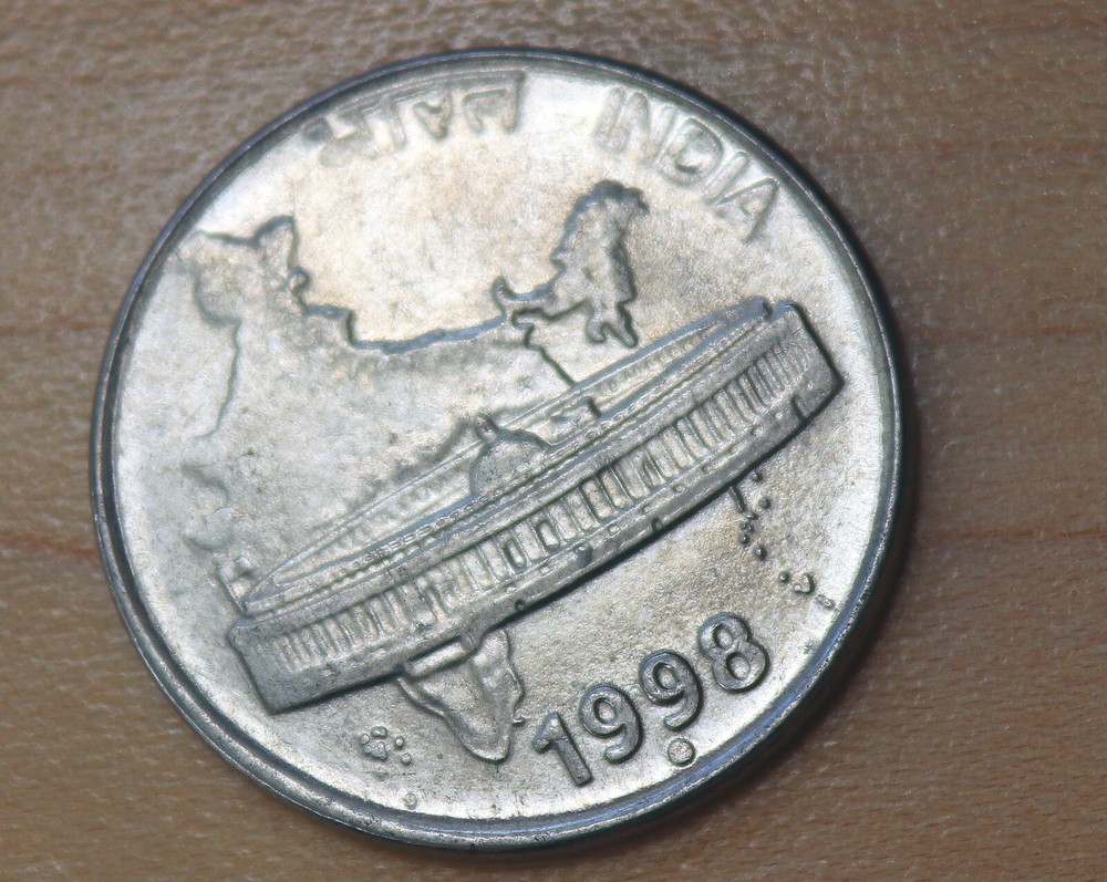 1998 India 50 Paise Noida Mint