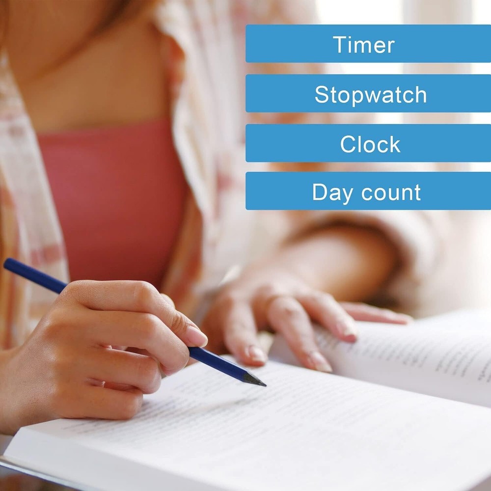 Ergonomic Large Button Timer - Stopwatch & Countdown Functions for Focused Tasks