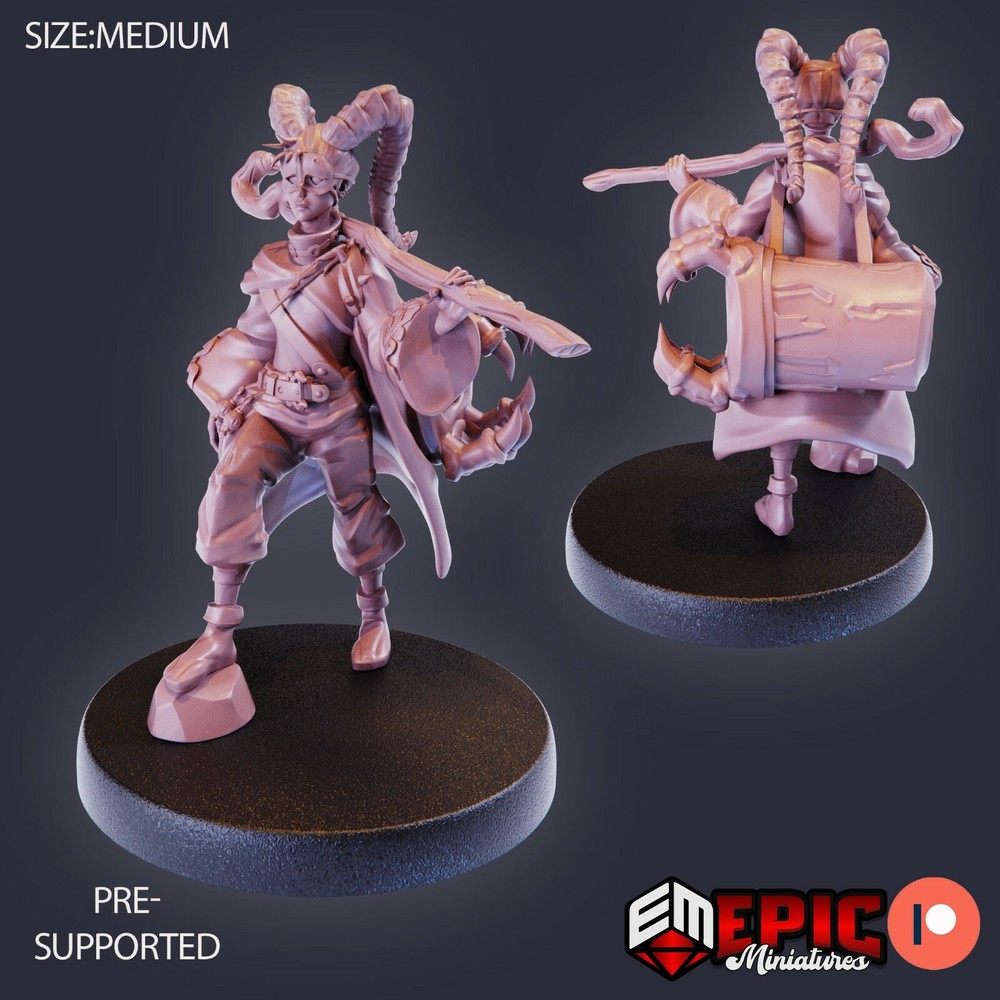 Warlock Apprentice C Epic Miniatures Monster RPG D&D Pathfinder 3D Print Chaos