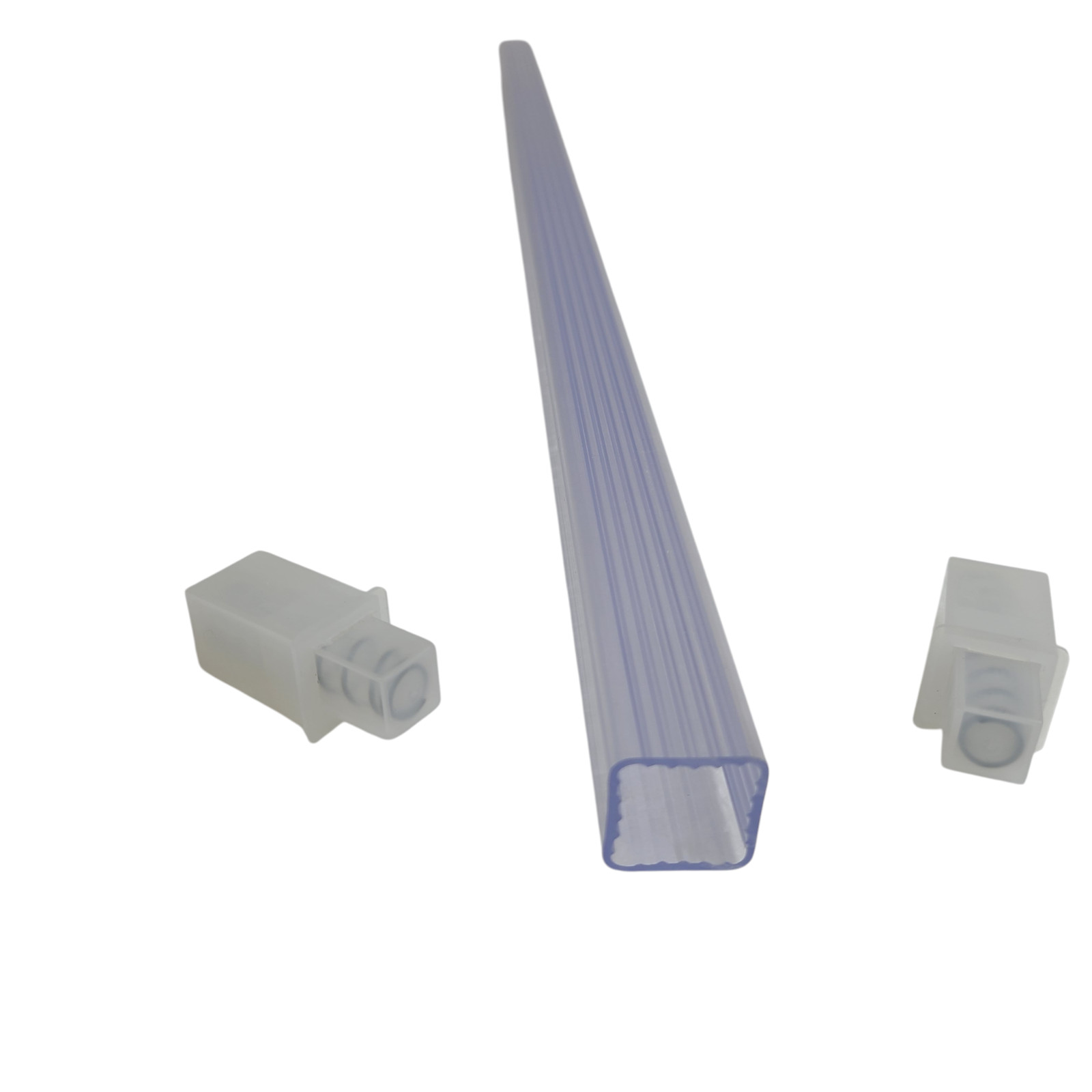 Clear Acrylic Towel Bar Rod Spring Rack 24 inch Mid Century Modern Vintage Retro