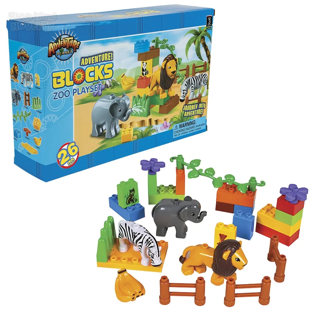 RI 26 PC Zoo Block Set