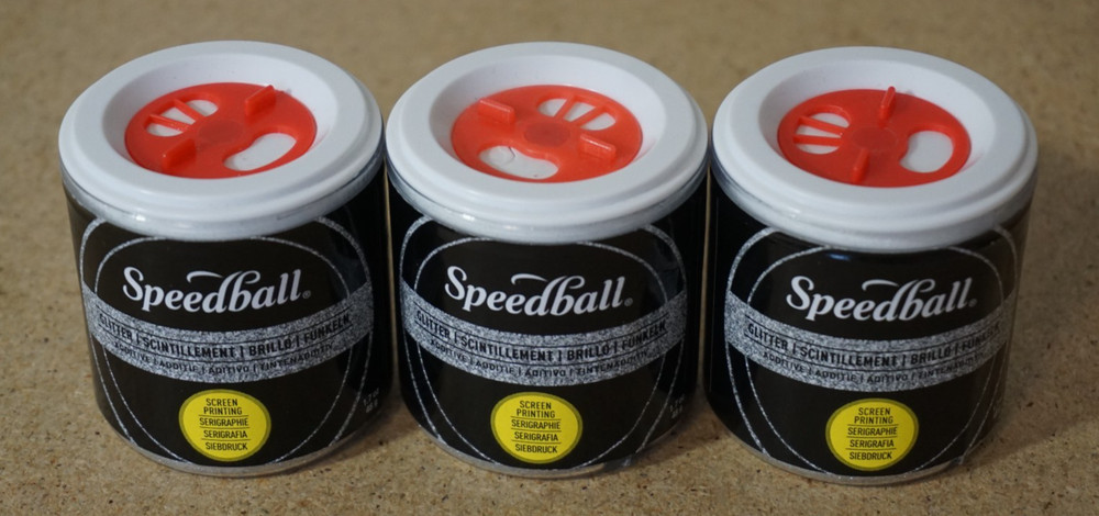 3x Speedball Glitter Additive Silver Screen Printing