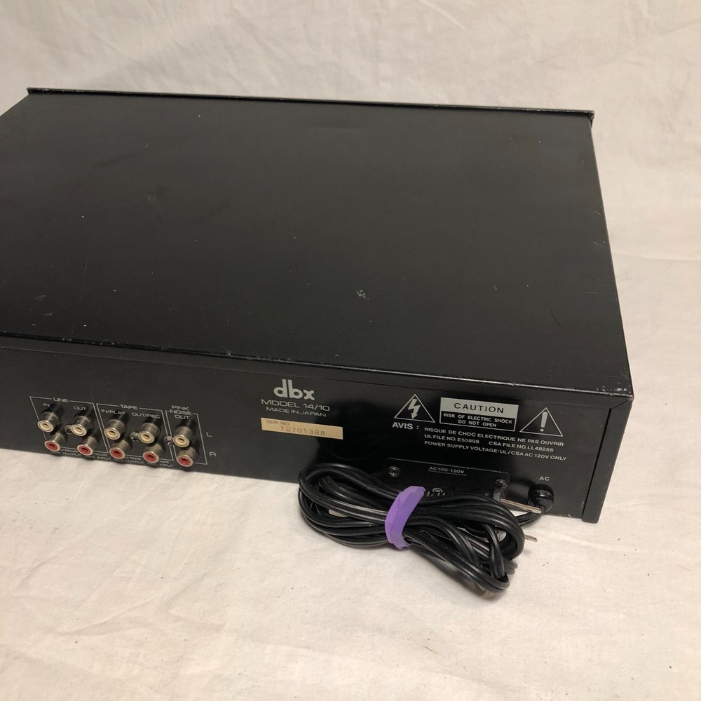 DBX 14/10 Computerized Equalizer / Analyzer Turns On (Untested)