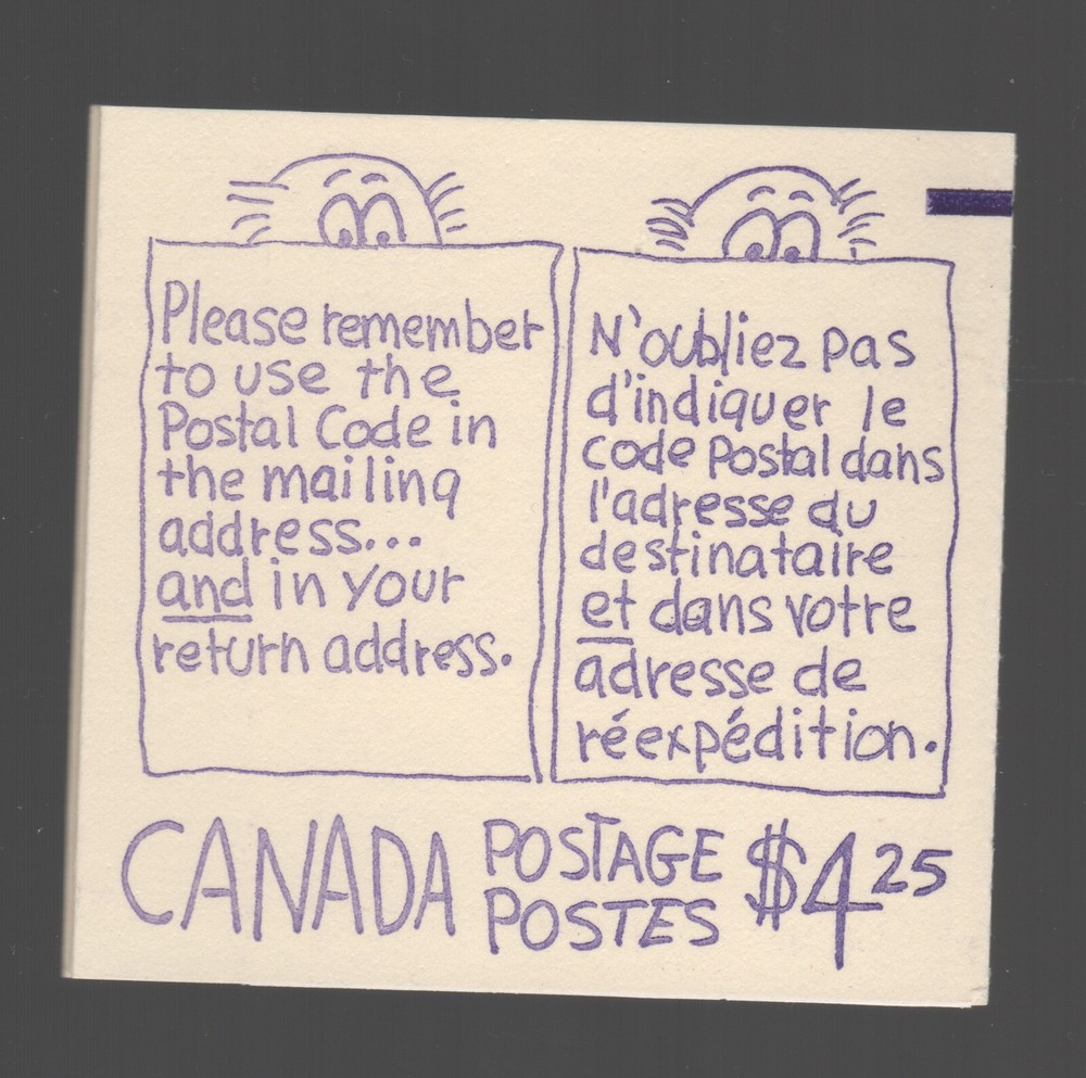 CANADA Booklets BK 81a with counter