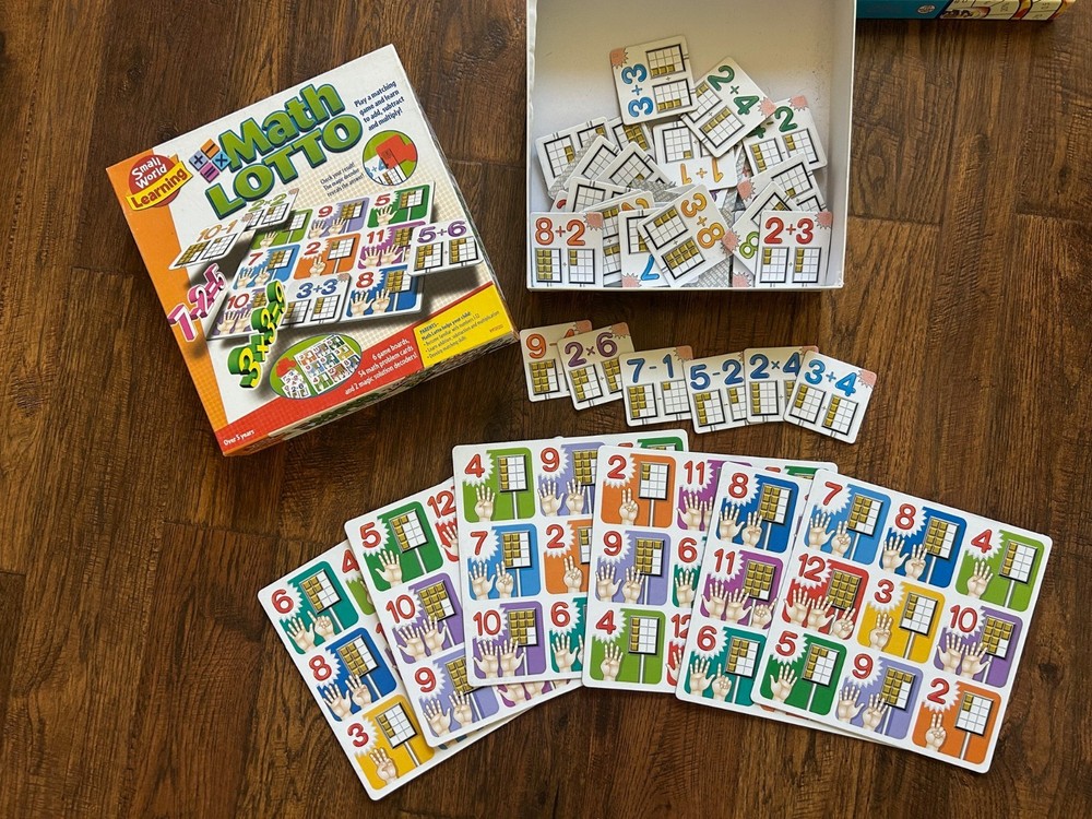 Math Games; Homeschool; Math Lotto; 6 Math Board Games
