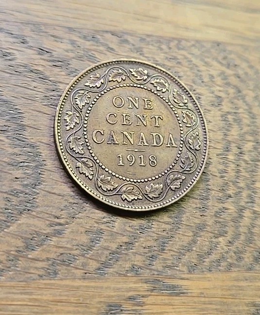 1918 Canada Large Cent Red Brown