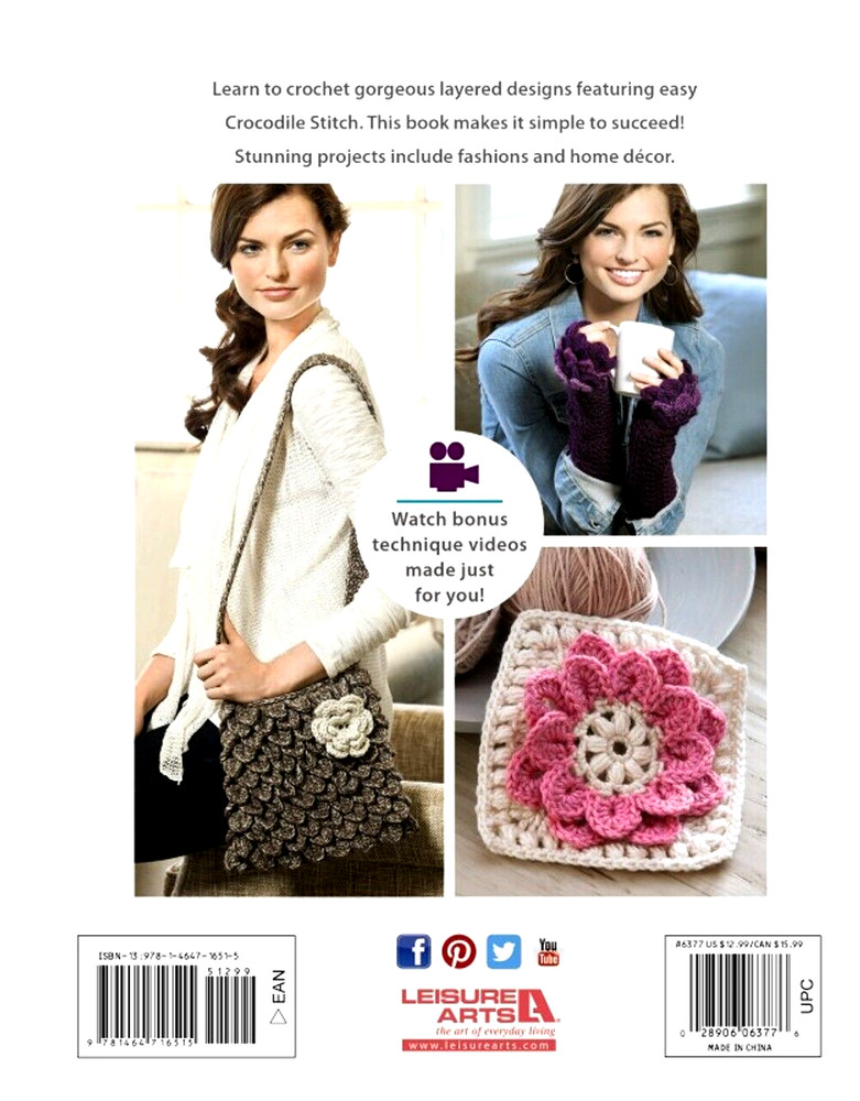 Beginner's Guide To Crocodile Stitch Crochet Book