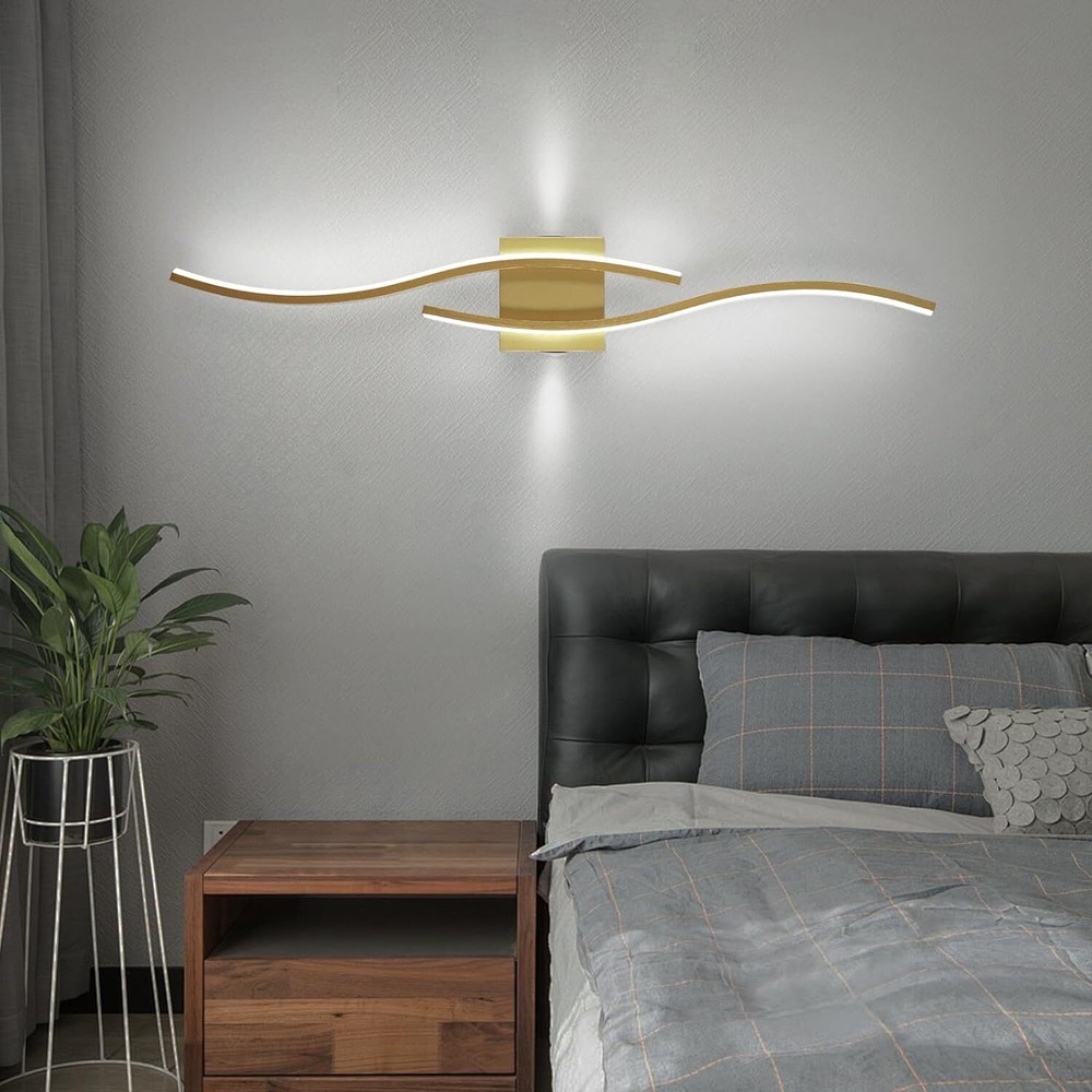 Modern LED Vanity Light for Bathroom, Remote Control Mirror Light Fixture ﻿